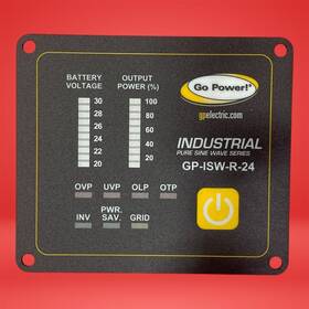Gp-isw-r-24 Go Power Industrial Pure Sine Wave Inverter Remote-24v