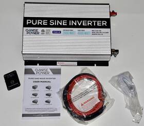 Ps1003-np Gowise Usa Power 2000w Pure Sine Wave Inverter 12v Dc To 120v Ac With 3 Out