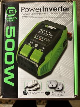 Ad20002g Green Fuel 500 Watt Power Inverter Free Shipping