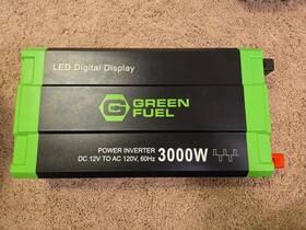 Ad20005g Green Fuel 3000 Watt Power Inverter. Slightly Used Condition. Testing Use Only