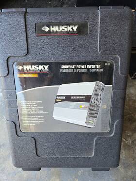 Hsk550 Husky 1500w Continuous - 3000w Peak Inverter With Cables And Carrying Case
