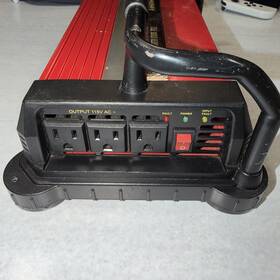 Husky Husky750w 750 Watt Vehicle Power System Modified Sine Wave Inverter 12v Dc To 115v