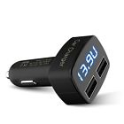Jebsens Car Charger 4in1 3.1a Fast Dual Usb Phone Voltage Meter 706551605090