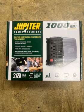 Jupiter 792363635226 Power Inverters 1000 Watt 2000-watt Peak Inverter