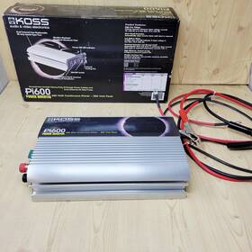 Koss 736614000449 Audio And Video 600 Watt Power Inverter Triple Plug