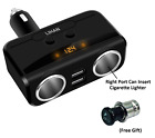 Lhcc1018 Lihan Car Charger Adapter Socket Cigarette Lighter Power Dual Usb