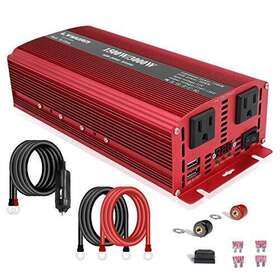 3000w Lvyuan 741025757042 1500w/3000w Power Inverter Dual Ac Outlets And Usb Charging Ports