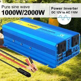 Cz-1000w Lvyuan 1000w 2000w Power Inverter Pure Sine Wave Dc 12v 110 Converter Caravan Trip