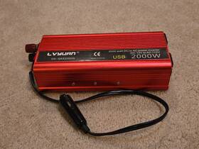 Lvyuan Dx-gax2000w Dx-gax 2000w Red Dual Ac Output Dc To Usb Car Vehicle Power Inverter