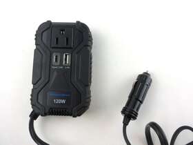 Msi120 Mobilespec Car Plug Inverter 120v Ac Output Voltage Usb 2.4a / Type C 3.0a