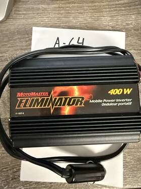 C1043512 Motomaster 2 Outlet Eliminator Mobile Power Inverter 400w