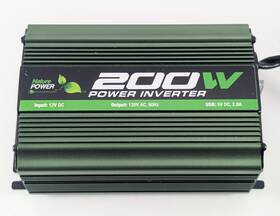 37200 Nature Power 200 Watt Modified Sine Wave Inverter With Cable