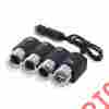 Ok-cla1508 Okra In-car 3 Sockets Cigarette Lighter Dc 12v 24v Car Brand New 700355646297