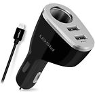 Pd031550101005 Cigarette Lighter Power Adapter Dc Outlet Splitter Dual 745560914748