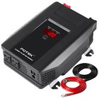 Pi1000-rc01-ul Potek Power Inverter Dc To Ac Dual Outlets Charging Ports