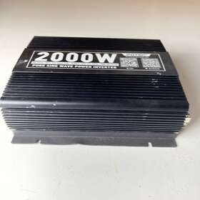 Pau2000-11 Potek Black 2000w 12v Bluetooth Usb Pure Sine Wave Power Inverter
