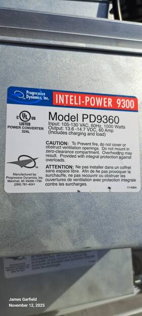 Power Intel Pd9360 120v 12v Converter Lithium Agm Lead Acid Smart Battery Charger 60a