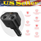Qcb48787t Flygoodly Car Lcd Cigarette Lighter Socket Splitter Dual 885921729793