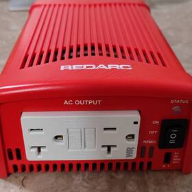 Redarc R-12-400rs-na Pure Sine Wave Inverter 400w 12v Dc To 120v Ac Remote