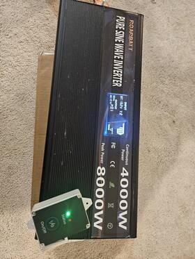 Roarbatt 3421060 Pure Sine Wave Power Inverters 4000watt 12v Dc To Ac 110v 120v Peak 8000wa