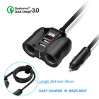 Rt-cc231 Rocketek Qc Usb Car Charger Sockets Cigarette Lighter Splitter