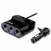 Rt-cc32 Rocketek 3 Socket Cigarette Lighter Adapter Dc Outlet Car Splitter With Power