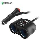Rtcc231sw Car Chargers Splitter Cigarette Lighter Adapter With Qc Port Usb