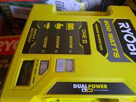 Ryi1030avnm Ryobi One 18v 800w Automotive Power Inverter - Green