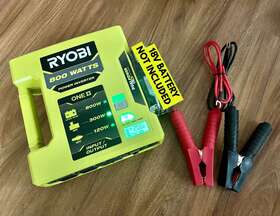 Ryi8030avnm Ryobi 800 Watt Power Inverter Tool 12v Auto Clamps Tested And Works #ryi8030avnm