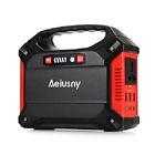S360andadaptor Aeiusny Portable Generator Pwr Inverter Battery Camping Emergency Used