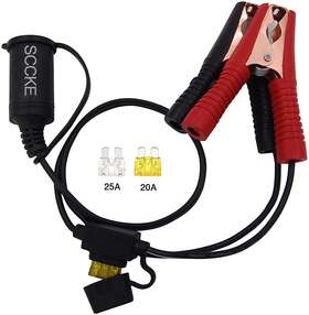 Sccke0007b Sccke 1.6ft/0.5m 14awg 20a 12v 24v Female Car Cigarette Lighter Socket To Batter