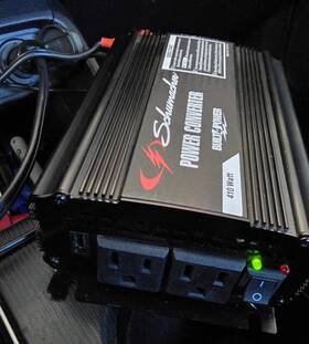 Schumacher 0899008 Si2 410w Power Converter 12v Dc To 120v Ac Inverter Tested And Working