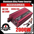 Sg01dcuzq39420002 Unbranded Edecoa Power Inverter Camping Boat Caravan Cables Usb