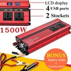 Sg01vehiclecuzq398900 Unbranded Max Car Power Inverter Lcd Display Usb Ports Us