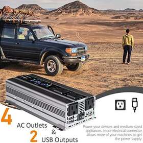 Yld-msw1000w-4ac-grey Shenzhenshiyinhangzhekejiyouxiangongsi 1000 Watt Inverter 12v To 110v Dc Ac Watt/ 12v/ Modified Wave/ Grey