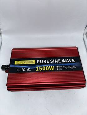 Swps121101500 Sunwheel 1500 Watt Pure Sine Wave Power Inverter Dc 12v To Ac 110v 120v Peak