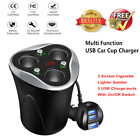 Tc13 Socket Cigarette Lighter Splitter Usb Car Charger Adapter 651354505781