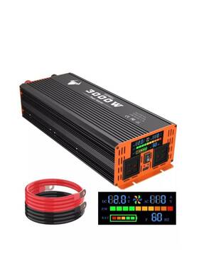 3000w Topbull Msw 003 3000 Watt Power Inverter Car/home 12v Dc To 110v Ac Converter With Led Disp