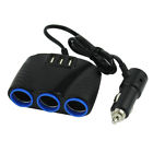 Upd517uv07 Way Cigarette Lighter Socket Splitter Three Usb Charger 792502426845