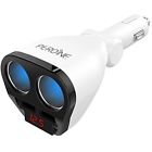 Us0011cs001 Peroine Sockets Cigarette Lighter Splitter Dual Usb Car Charger
