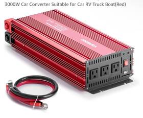 Btpi300m Vansoet 3000 Watts Power Inverter 12v Dc To 120v Ac With 3 Outlets And 2.4a Usb Port
