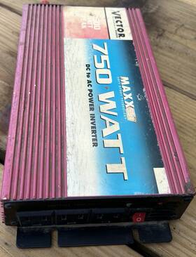 Vector 4481300 Maxx Sst 750w Rms 12v Dc To Ac Power Inverter Mpn