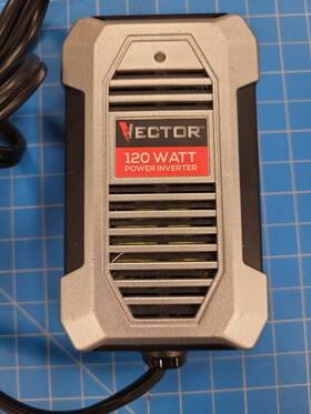 Vector Aa1018-10a Power Inverter 120 Watt Car Charger Adapter Usb Outlet Portable