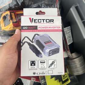 Vector Pi120sv 120 Watt Power Inverter 12v Dc 120v Ac Dual Usb Charging Ports