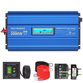 Ul458 Voltworks 791300751968 Power Inverter 2000w Dc 12v To Ac 120v Etl Compatible With Lithium Batt