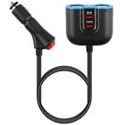 Vtqcf231sw Double Car Chargers Sockets Cigarette Lighter Splitter Usb 606314511036