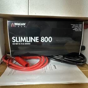 Wagan El3718 Slimline 800 Watt Dc To Ac Power Inverter With 2 Outlets