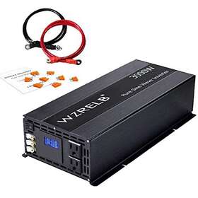 6000w Wzrelb 655746159316 Pure Sine Wave Inverter 3000w 12vdc To 120vac Solar Power Peak C