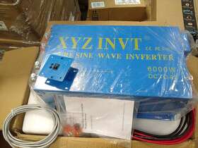 Xyz600012ca Wzrelb Xyz 6000w 12v Pure Sine Wave Inverter To 120v Wired Remote Car Rv Truck 99% New