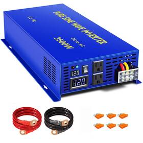 Qs3500w12v-3 Xyz Invt 12v Dc To Ac 110v Pure Sine Wave Power Inverter 3500w / 7000w Peak 90new